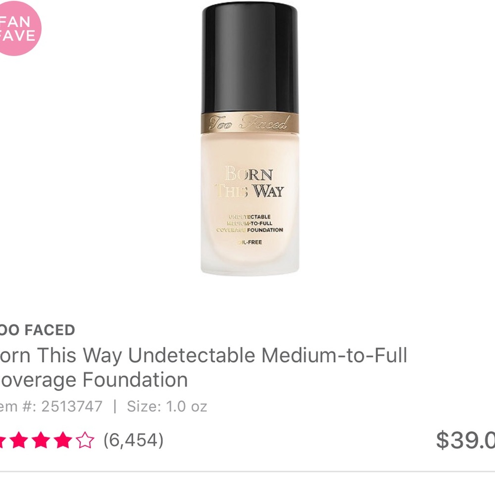 Too faced born this way foundation
